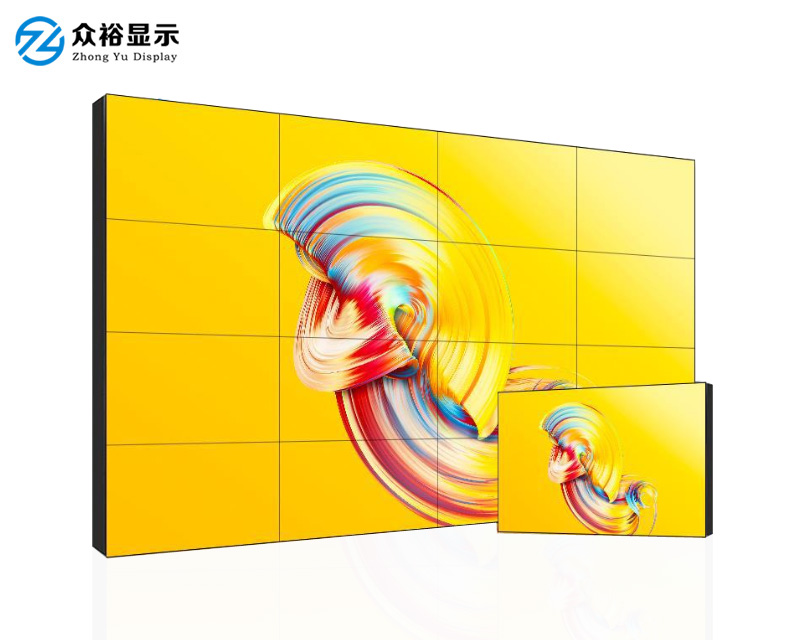 49/55/65寸1.8mm拼缝LCD拼接屏会议商用电视墙安防监控拼接显示屏